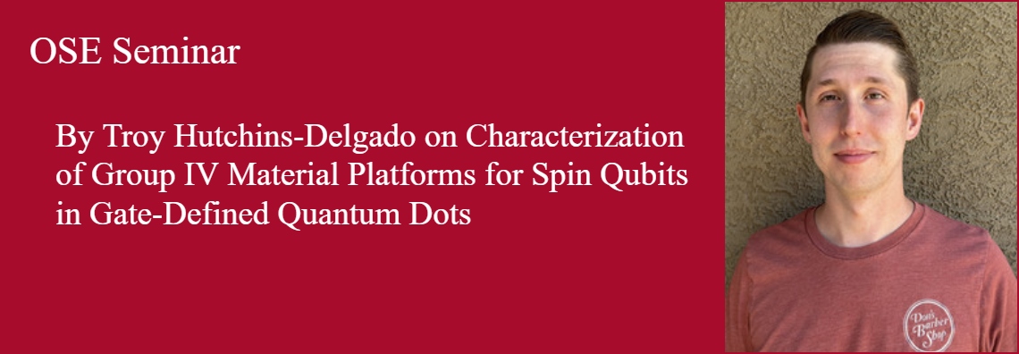 OSE Seminar, Thursday, 3/26/26 from 12:45 PM to 1:45 PM at CHTM, Room 103 and Zoom.